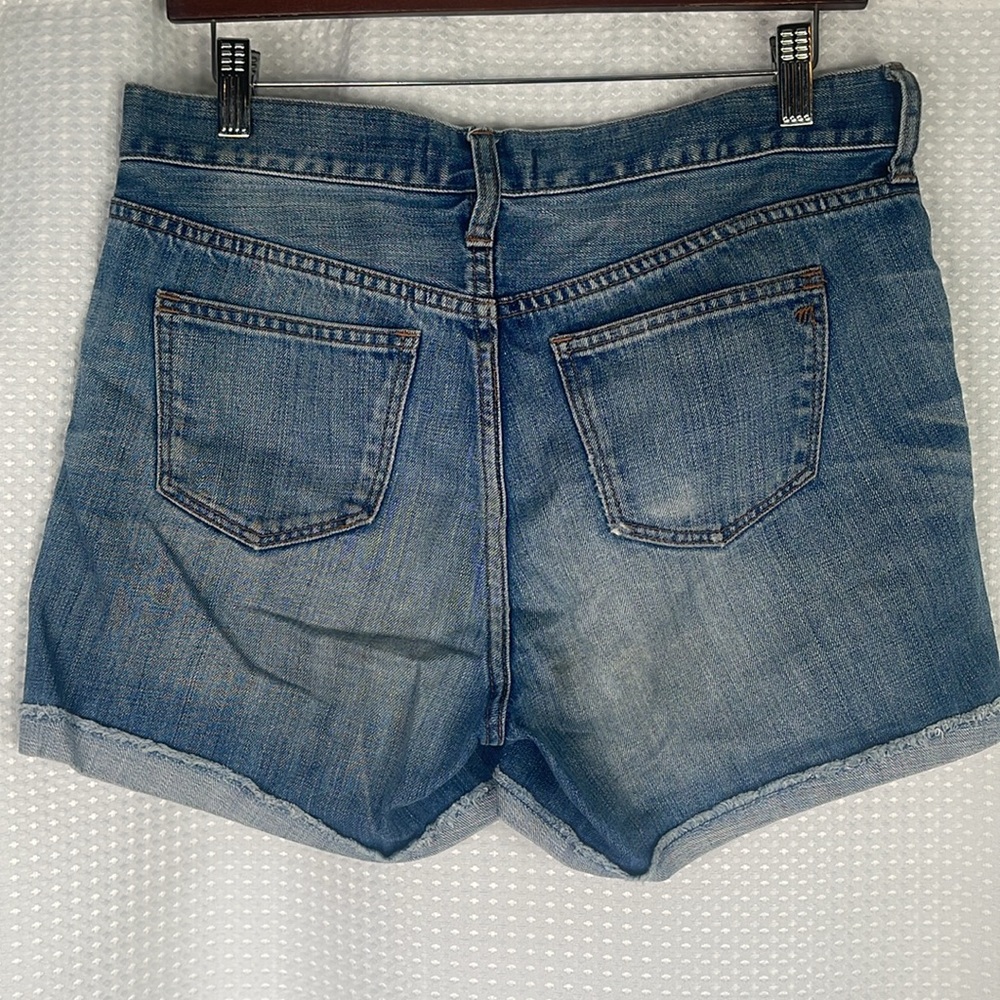 Madewell High Rise Cut Off Denim Shorts Distressed Sz 27 - Picture 6 of 10